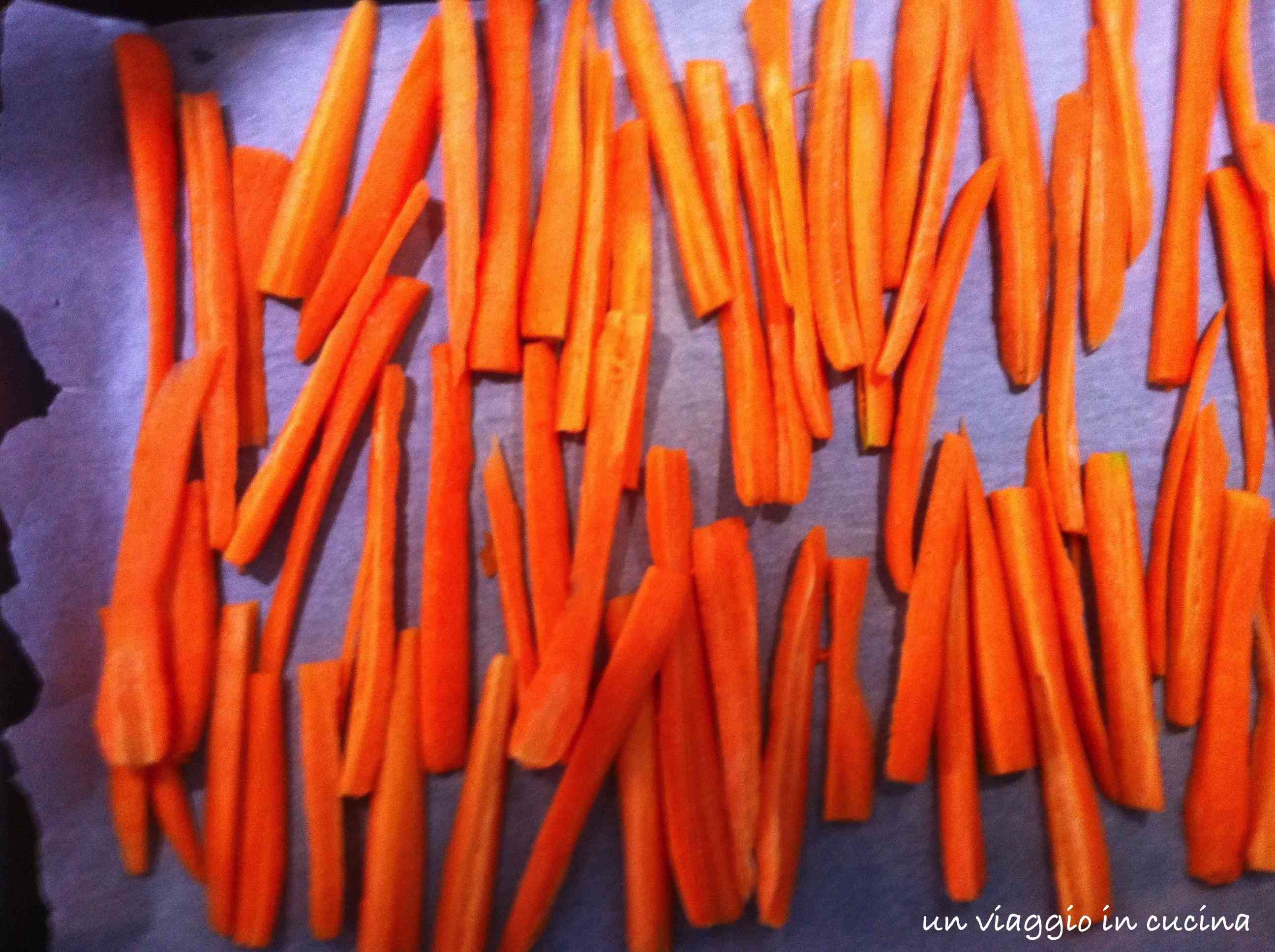tagliare carote a bastoncino
